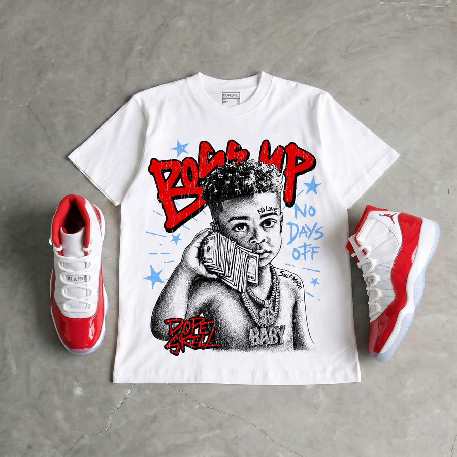 Cherry 11s DopeSkill T-Shirt Boss Up Graphic