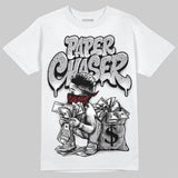 White Cement 4s DopeSkill T-Shirt Paper Chaser Boy Graphic