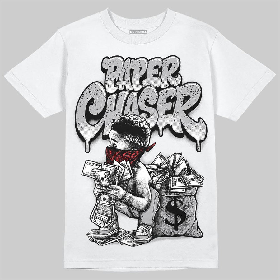 White Cement 4s DopeSkill T-Shirt Paper Chaser Boy Graphic
