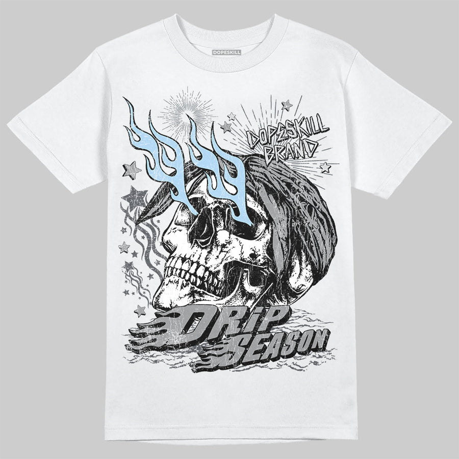 Wolf Grey 5s DopeSkill T-Shirt Drip Season Graphic