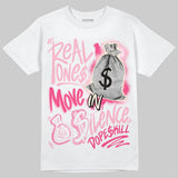 Iced Carmine 4s DopeSkill T-Shirt Real Ones Move In Silence Graphic