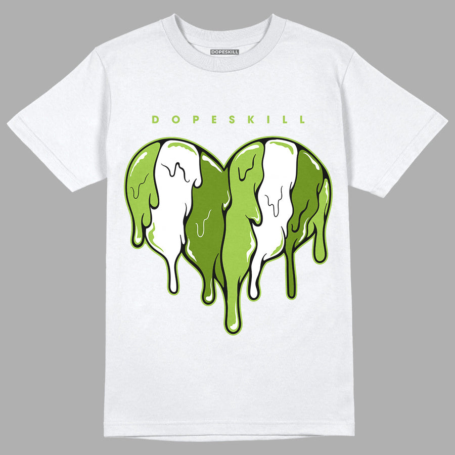 Dunk Low 'Chlorophyll' DopeSkill T-Shirt Slime Drip Heart Graphic