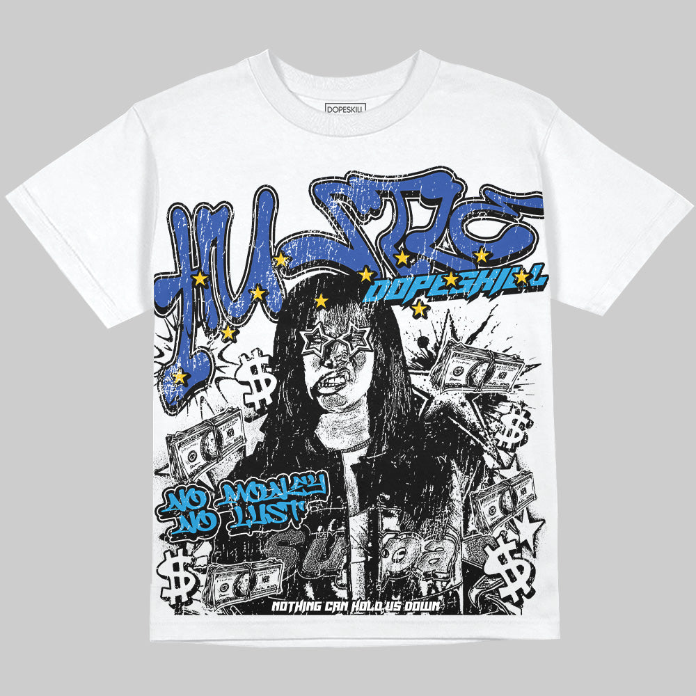 Royal Blue Collection DopeSkill Oversize Print T-Shirt No Money No Lust Graphic