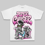 Pink Oversize Print Paper Chaser Boy DopeSkill Graphic T-shirt
