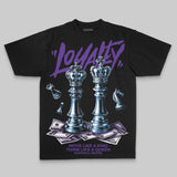 Purple Oversize Print 'Loyalty' DopeSkill Graphic T-shirt