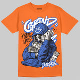 Orange 'Grind Pray' DopeSkill Graphic T-Shirt