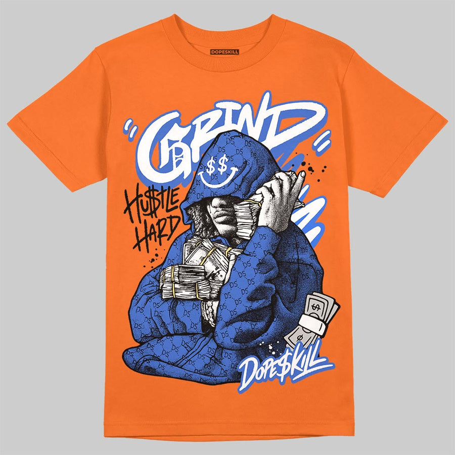 Orange 'Grind Pray' DopeSkill Graphic T-Shirt