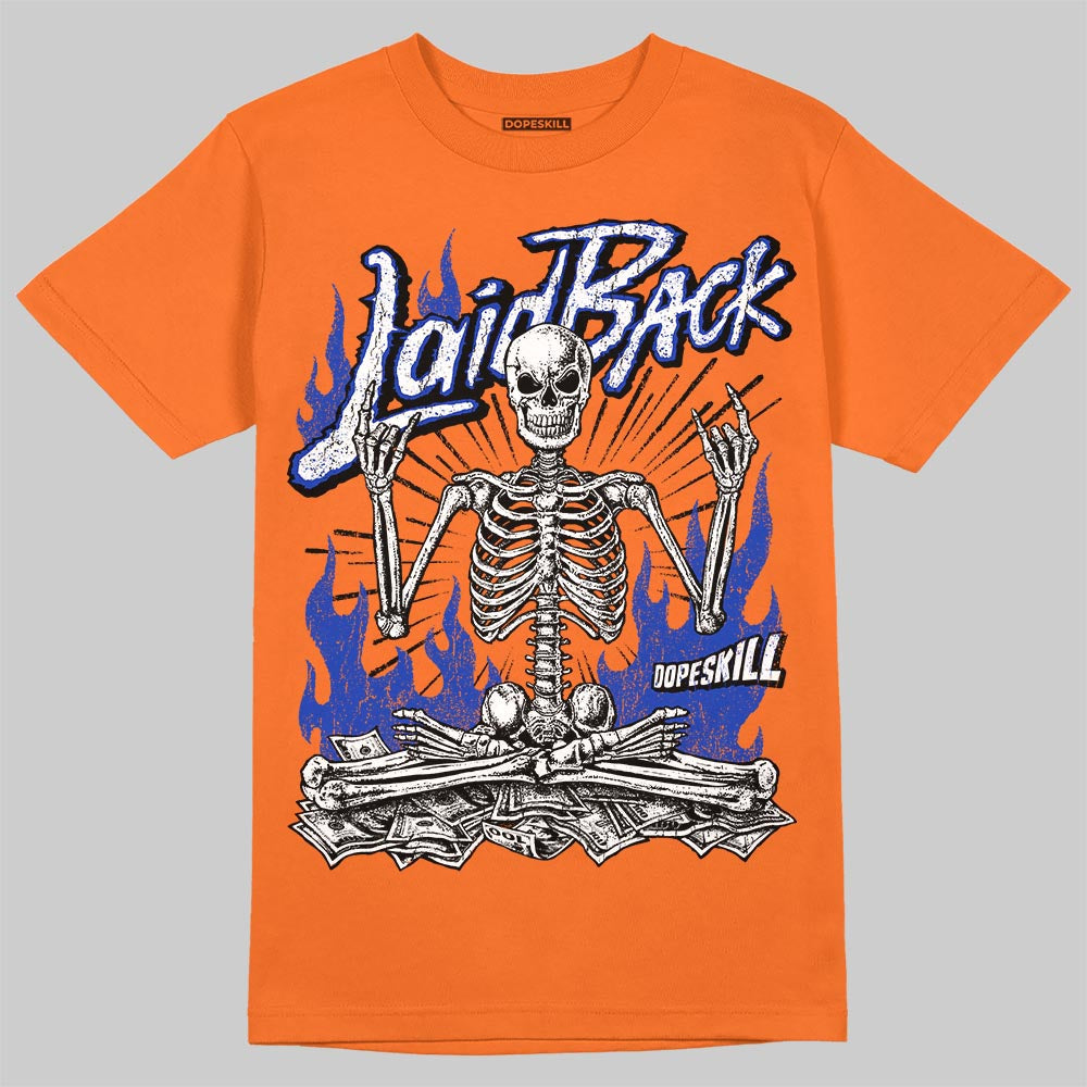 Orange 'Laid Back' DopeSkill Graphic T-Shirt
