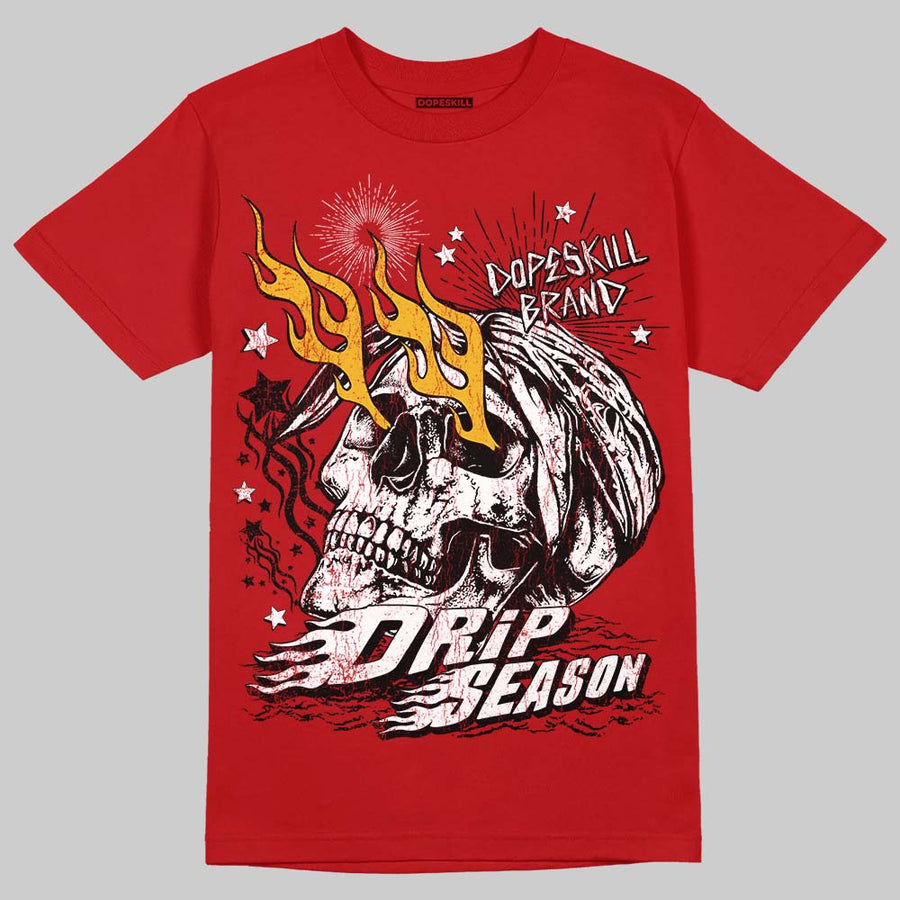 AJ 13 Chicago True Red Cherry DopeSkill T-Shirt Drip Season Graphic