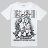 White Metallic 5s DopeSkill T-Shirt Real Lover Graphic