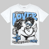 Black University Blue 5s DopeSkill Oversize Print T-Shirt Real Ones Choose Loyalty Graphic