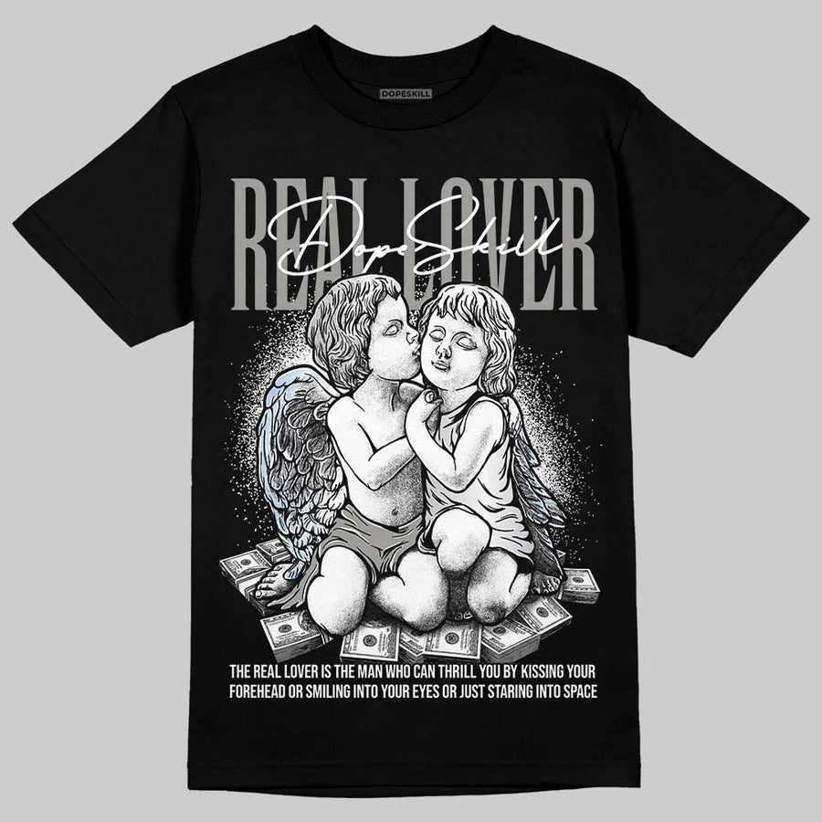 White Metallic 5s DopeSkill T-Shirt Real Lover Graphic
