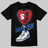 “True Blue” 3s DopeSkill T-Shirt Self Made Graphic