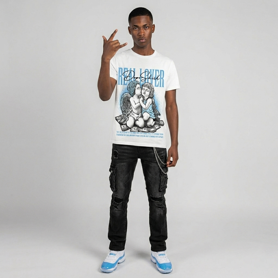 UNC 11s DopeSkill T-Shirt Real Lover Graphic