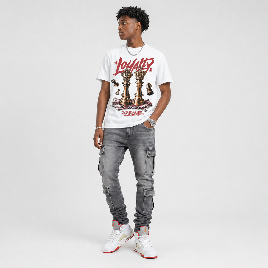 Sunset 5s DopeSkill T-Shirt Loyalty Graphic