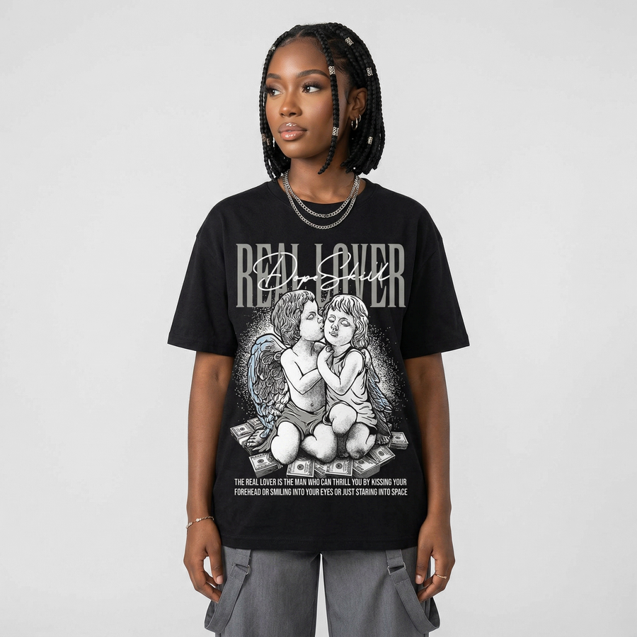 White Metallic 5s DopeSkill T-Shirt Real Lover Graphic