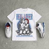 “True Blue” 3s DopeSkill T-Shirt Real Lover Graphic