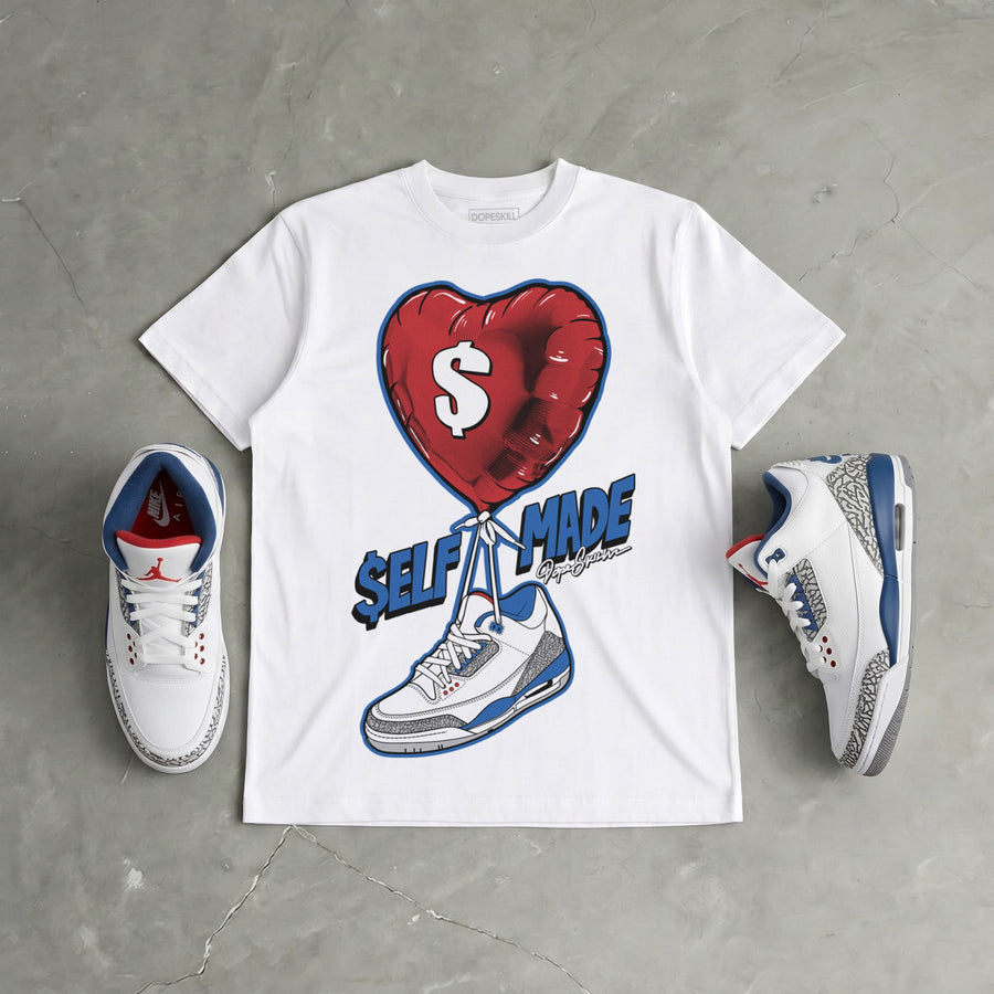 “True Blue” 3s DopeSkill T-Shirt Self Made Graphic