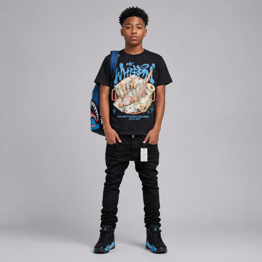University Blue 14s DopeSkill T-Shirt Whippin Graphic
