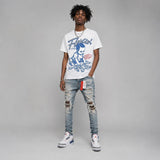 “True Blue” 3s DopeSkill T-Shirt Flexin' Graphic