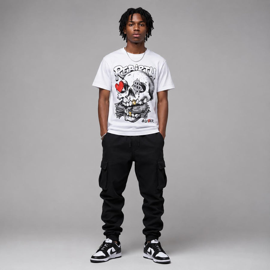 Dunk Panda White Black DopeSkill T-Shirt Rebirth Graphic