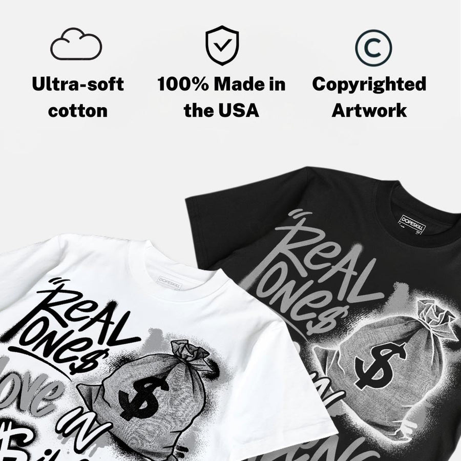 “Cap And Gown” 6s DopeSkill T-Shirt Real Ones Move In Silence Graphic