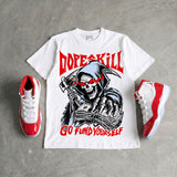 Cherry 11s DopeSkill T-Shirt Go Fund Yourself Graphic