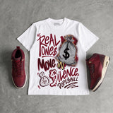 “Bin 23” 3s DopeSkill T-Shirt Real Ones Move In Silence Graphic