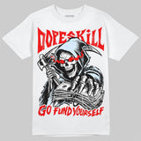 Cherry 11s DopeSkill T-Shirt Go Fund Yourself Graphic
