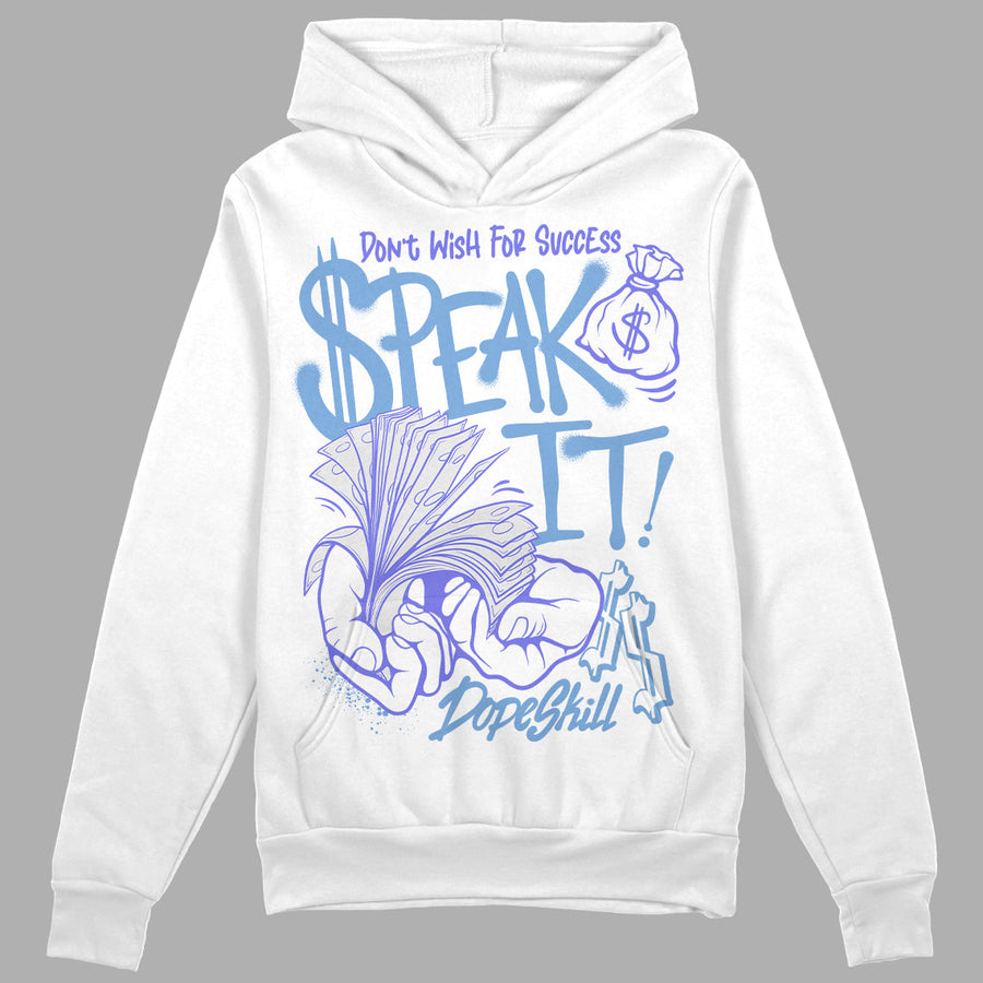 University Blue Collection DopeSkill Hoodie Sweatshirt Speak It Graphic