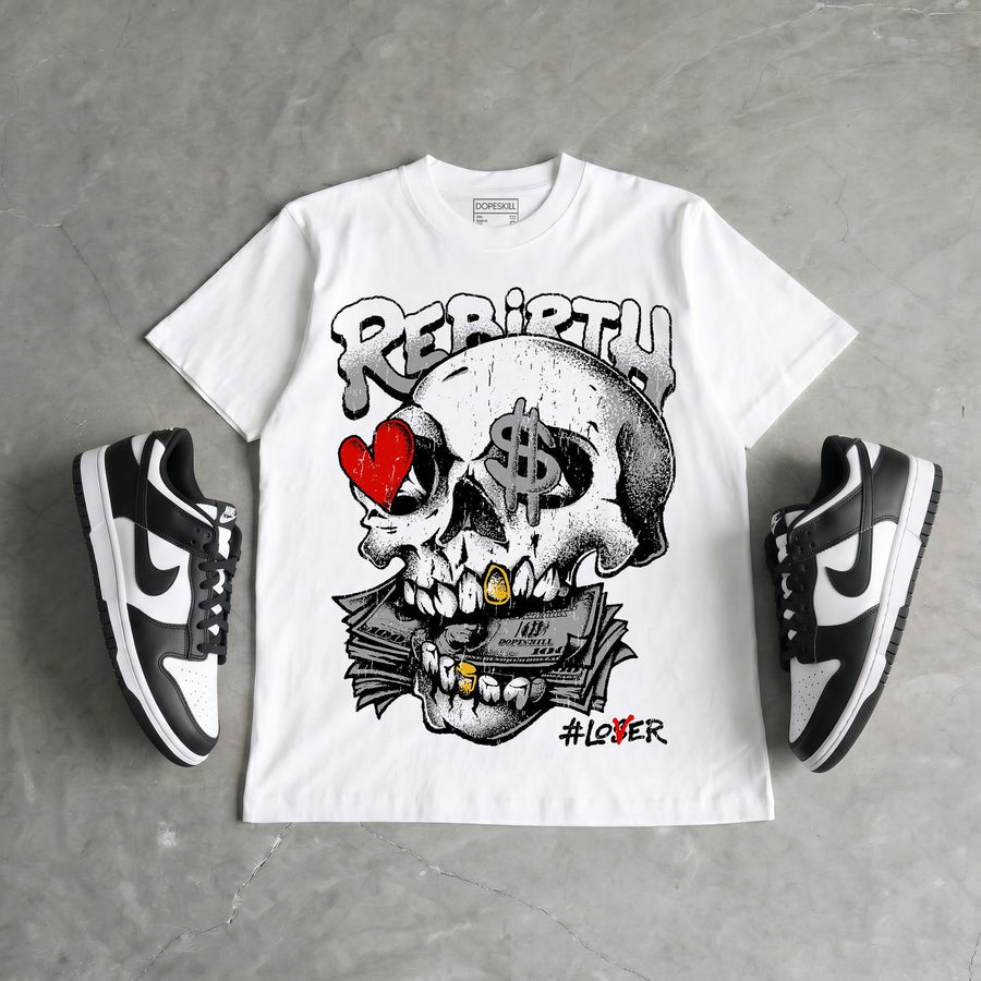 Dunk Panda White Black DopeSkill T-Shirt Rebirth Graphic