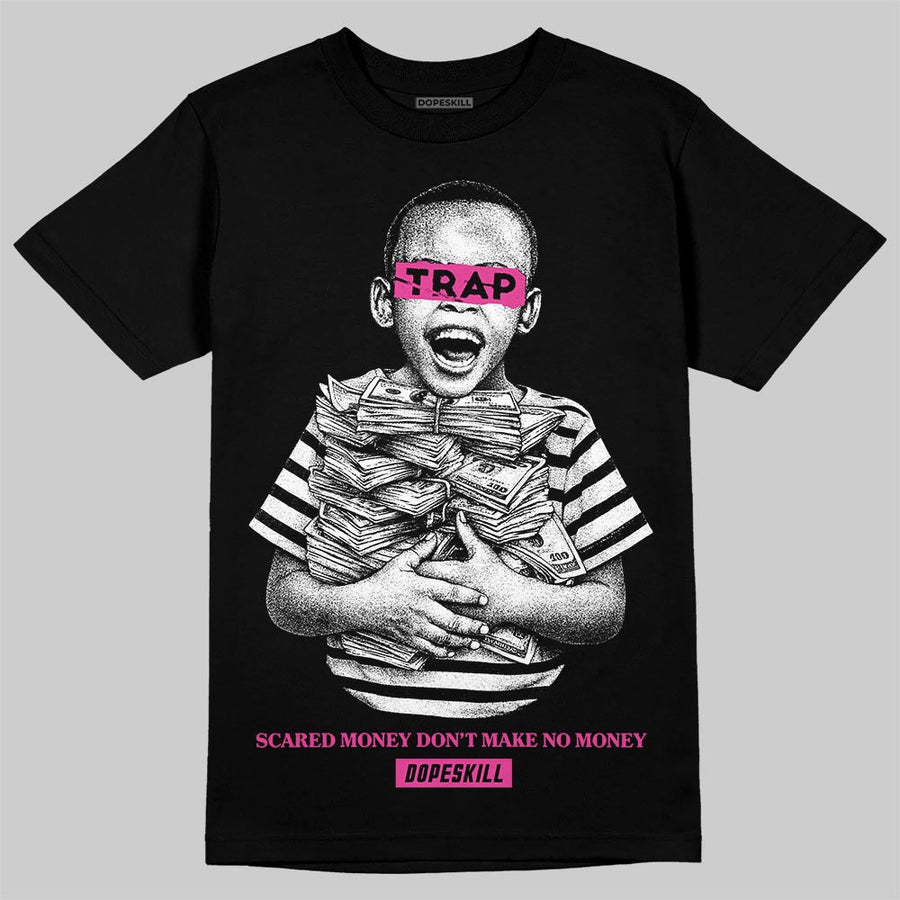 Pink 'Scared Money Don't Make No Money' DopeSkill Graphic T-Shirt