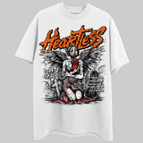 Orange Black White DopeSkill T-Shirt Heartless Graphic