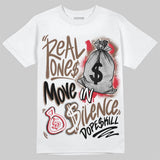 World’s Best Dad 3s DopeSkill T-Shirt Real Ones Move In Silence Graphic