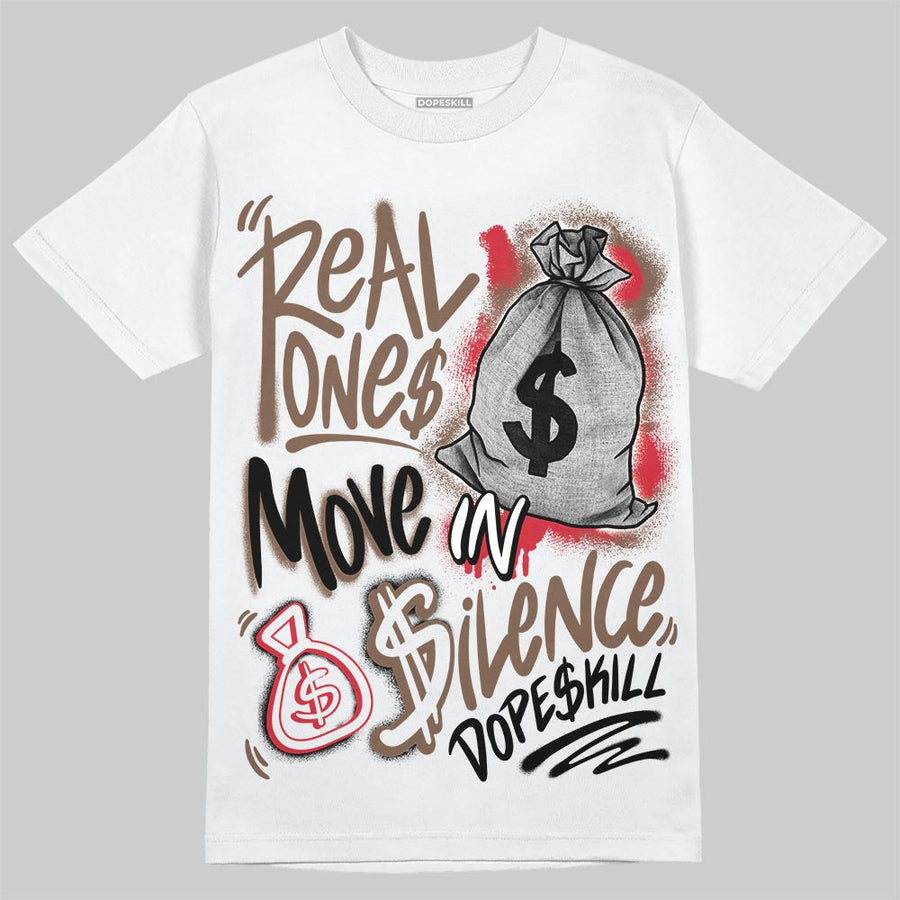 World’s Best Dad 3s DopeSkill T-Shirt Real Ones Move In Silence Graphic