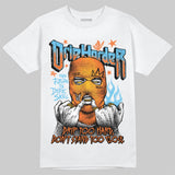 Orange Black White DopeSkill T-Shirt Drip Harder Graphic