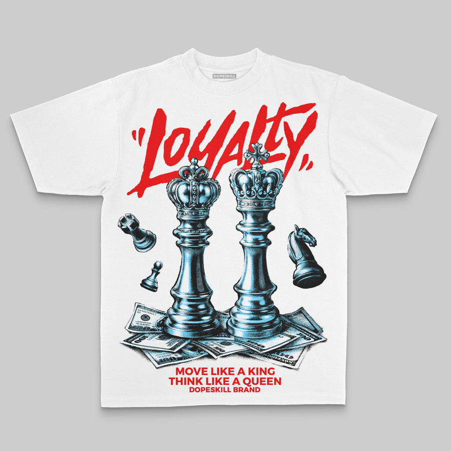 Red Oversize Print 'Loyalty' DopeSkill Graphic T-shirt