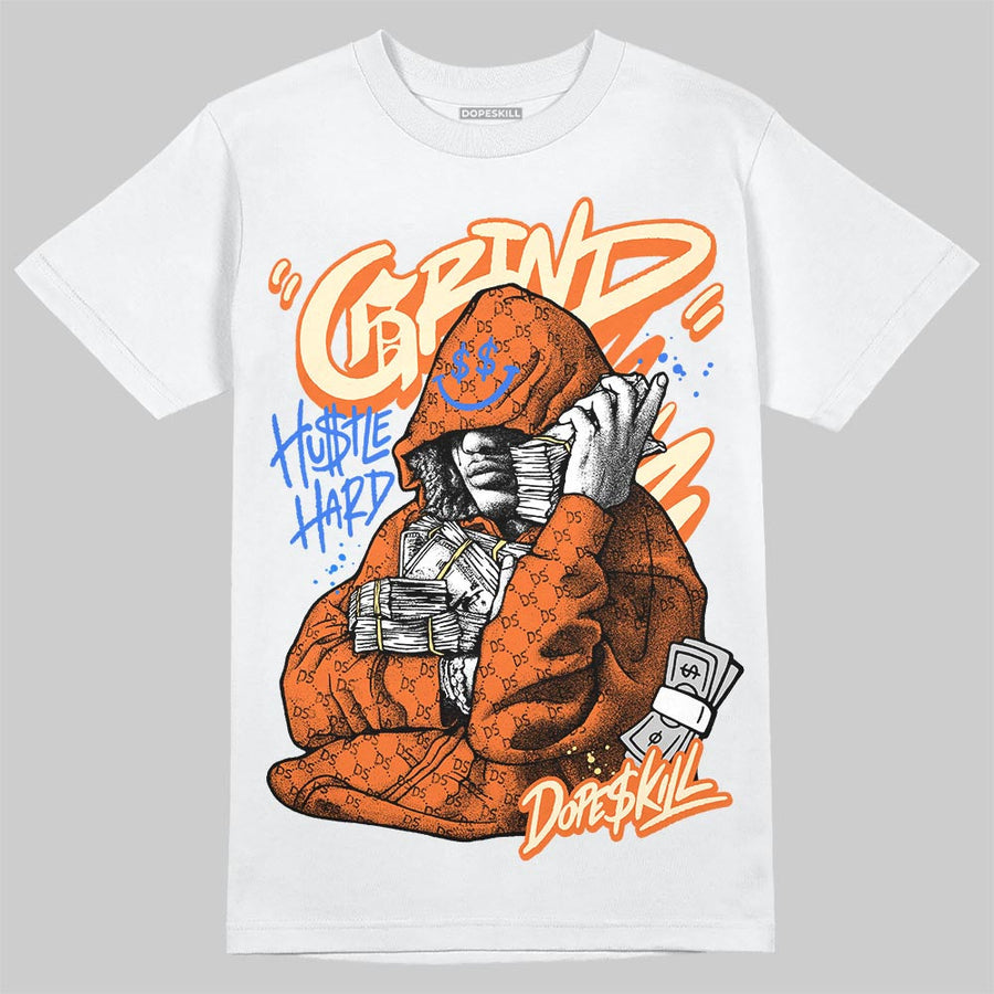 Orange 'Grind Pray' DopeSkill Graphic T-Shirt