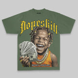 Money Loves Me Oversize Print DopeSkill T-shirt