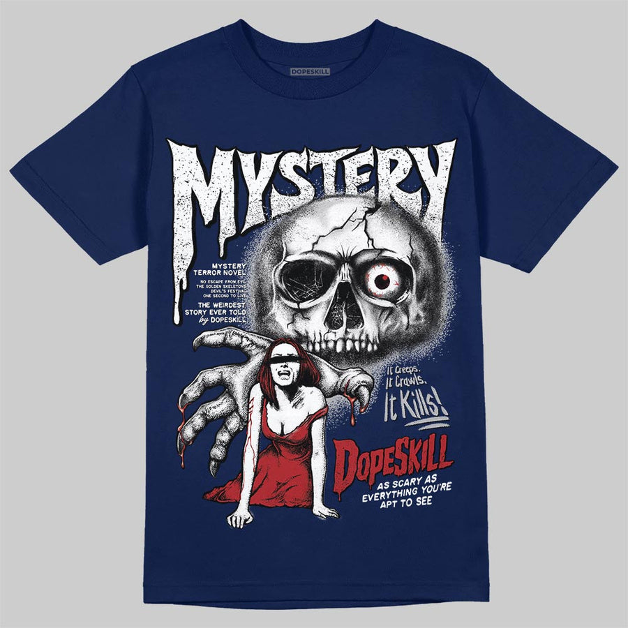 French Blue 12s DopeSkill T-Shirt Mystery Ghostly Grasp Graphic