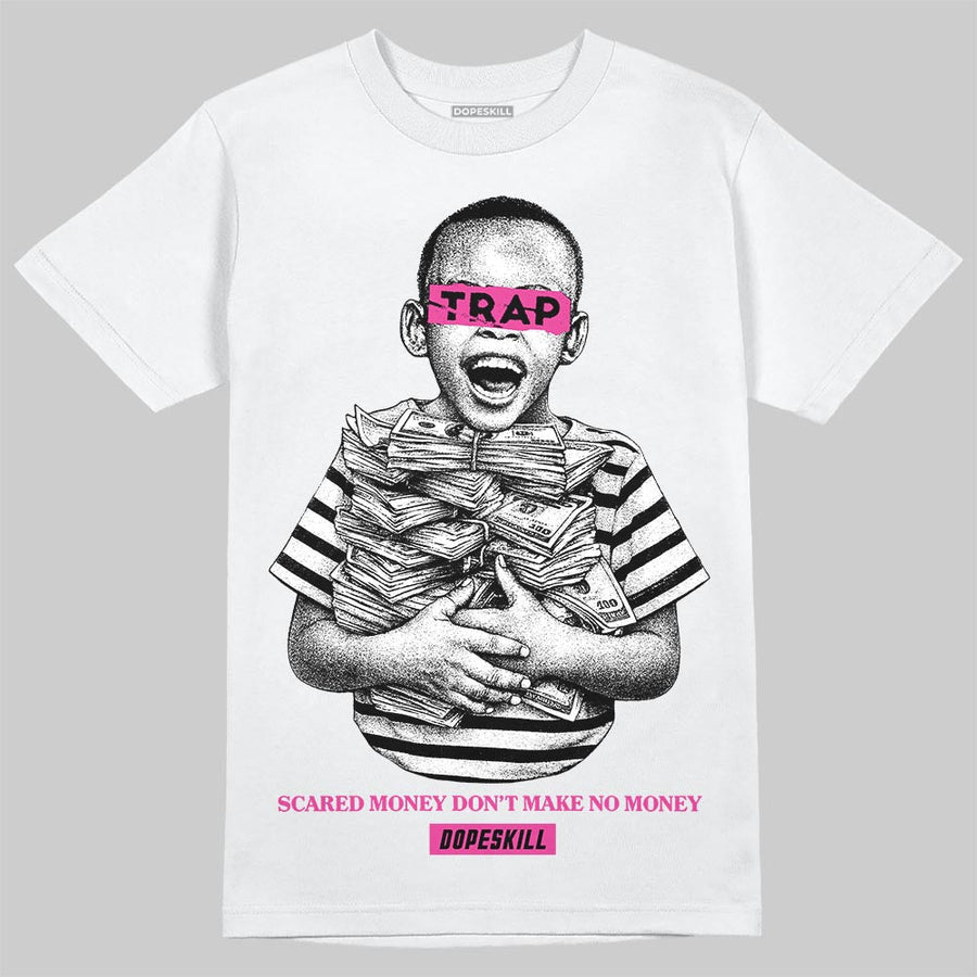 Pink 'Scared Money Don't Make No Money' DopeSkill Graphic T-Shirt