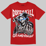 Cherry 11s DopeSkill T-Shirt Go Fund Yourself Graphic