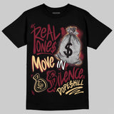 “Bin 23” 3s DopeSkill T-Shirt Real Ones Move In Silence Graphic