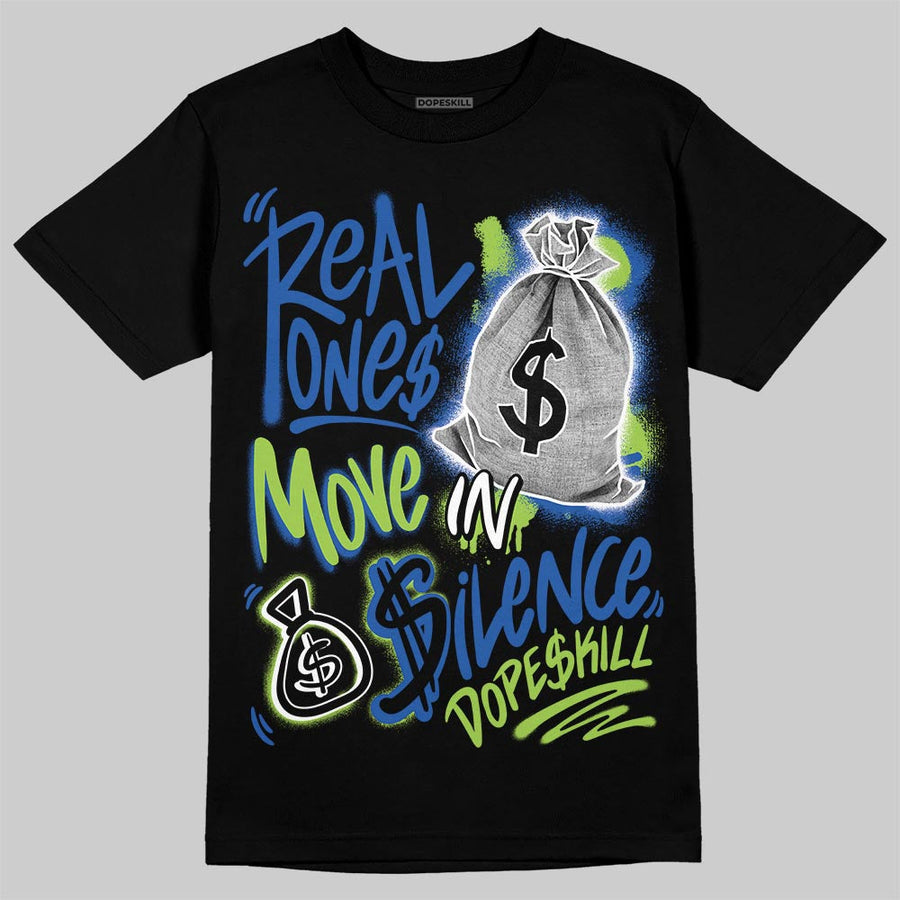Griffey Max 1 'Varsity Royal' DopeSkill T-Shirt Real Ones Move In Silence Graphic
