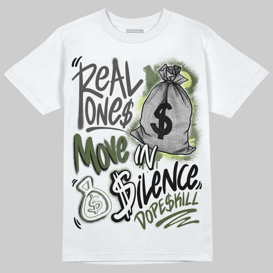 NB 1890 “Faded Black/Utility Green” DopeSkill T-Shirt Real Ones Move In Silence Graphic