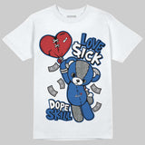“True Blue” 3s DopeSkill T-Shirt Love Sick Graphic
