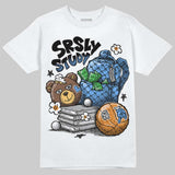 Black University Blue 5s DopeSkill T-Shirt SRSLY Study Graphic