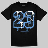 Black University Blue 5s DopeSkill T-Shirt No.23 Graphic