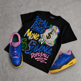 Brazil 3s DopeSkill T-Shirt Real Ones Move In Silence Graphic