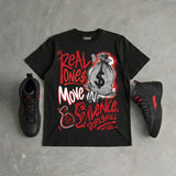 “Bloodline” 12s DopeSkill T-Shirt Real Ones Move In Silence Graphic